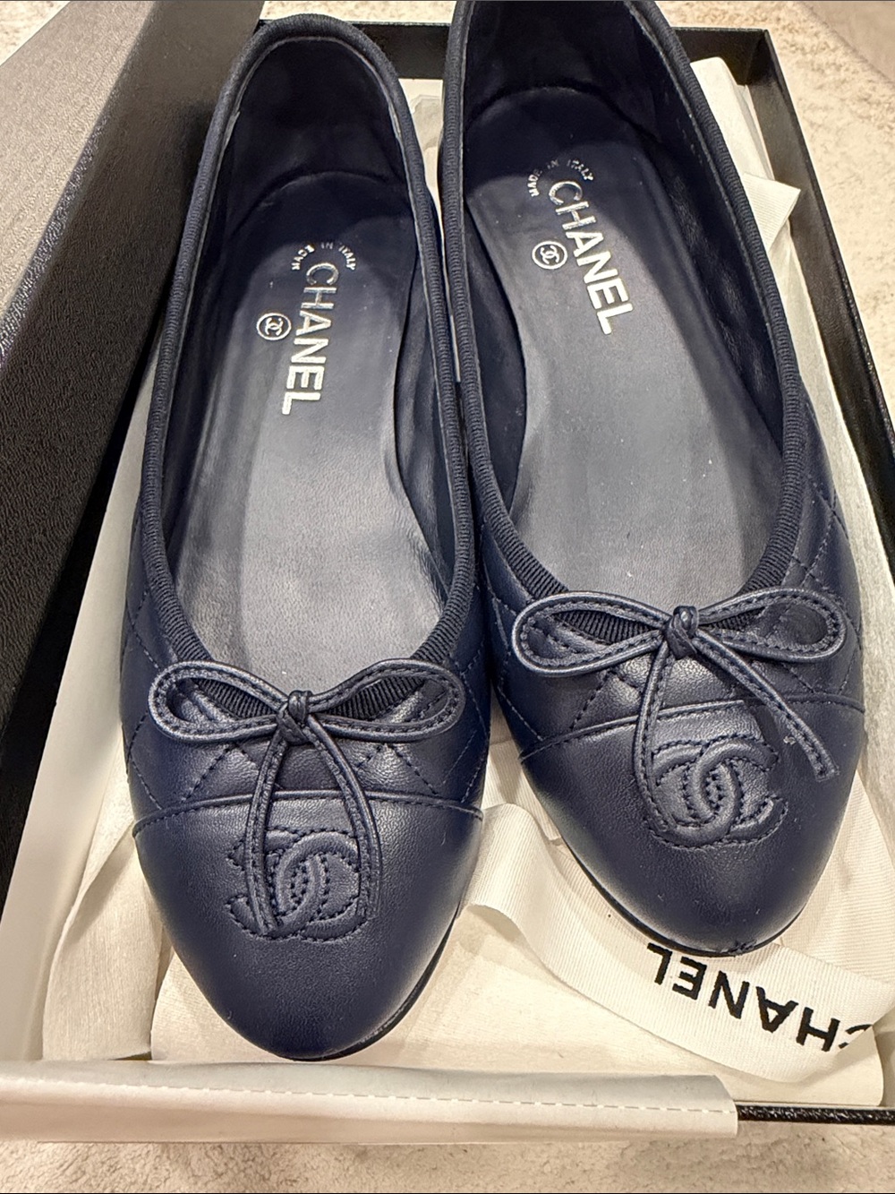 Authentic CHANEL Ballet Flats - Picture 2 of 10